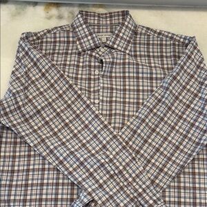 Big Bear Performance Flannel Sport Shirt - Blue and Brown